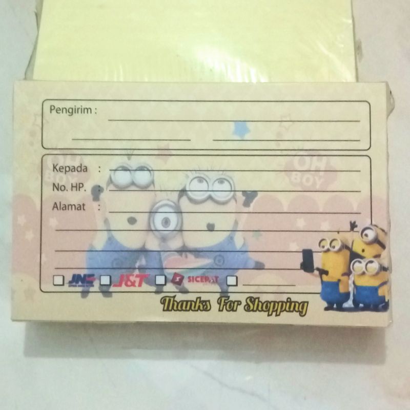 

label olshop isi 100lembar