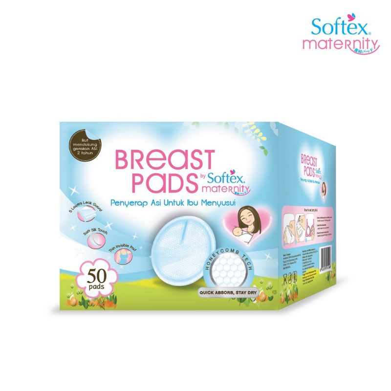 Softex Breast pad penyerap asi maternity ibu melahirkan menyusui bayi baru lahir