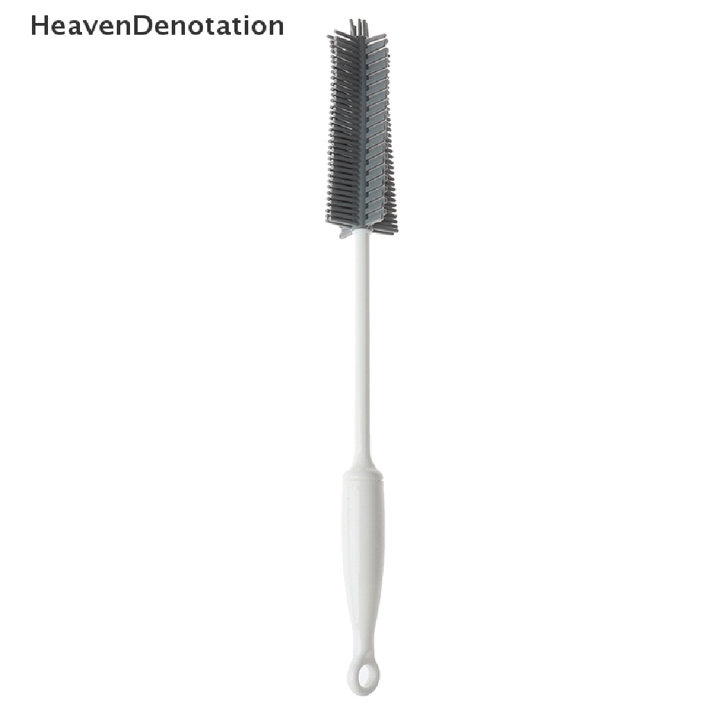 [HeavenDenotation] Silicone Long Handle Wash Cup Brush Milk Bottle Brush Glass Cup Clean Supplies