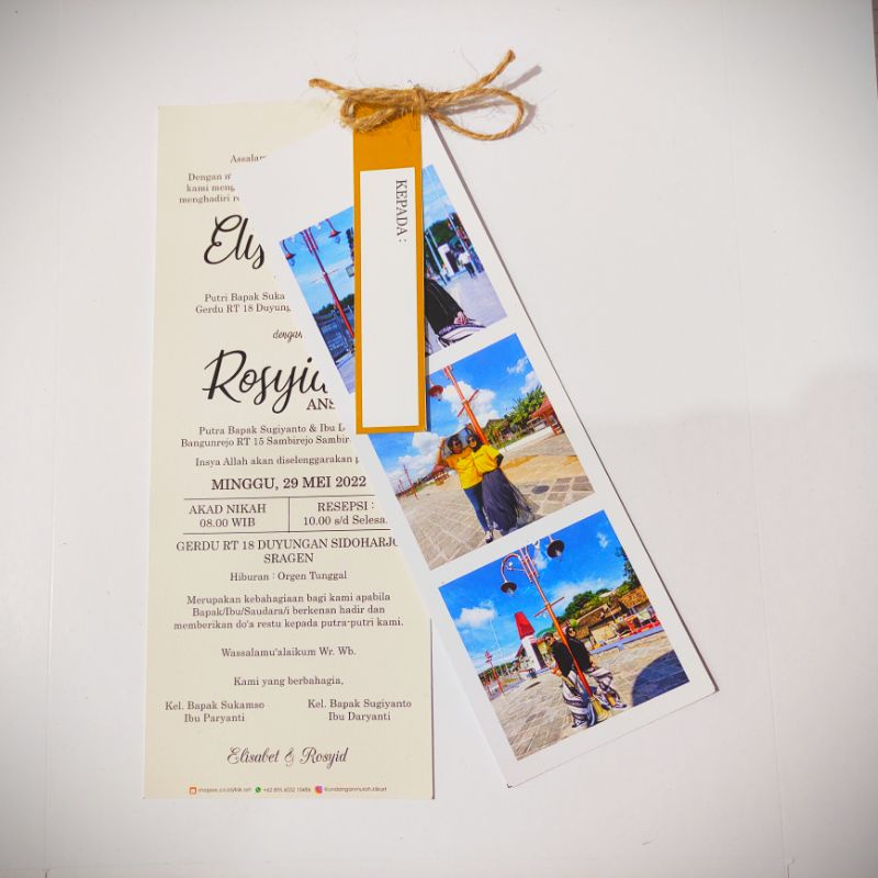 Undangan Pernikahan Simple Unik