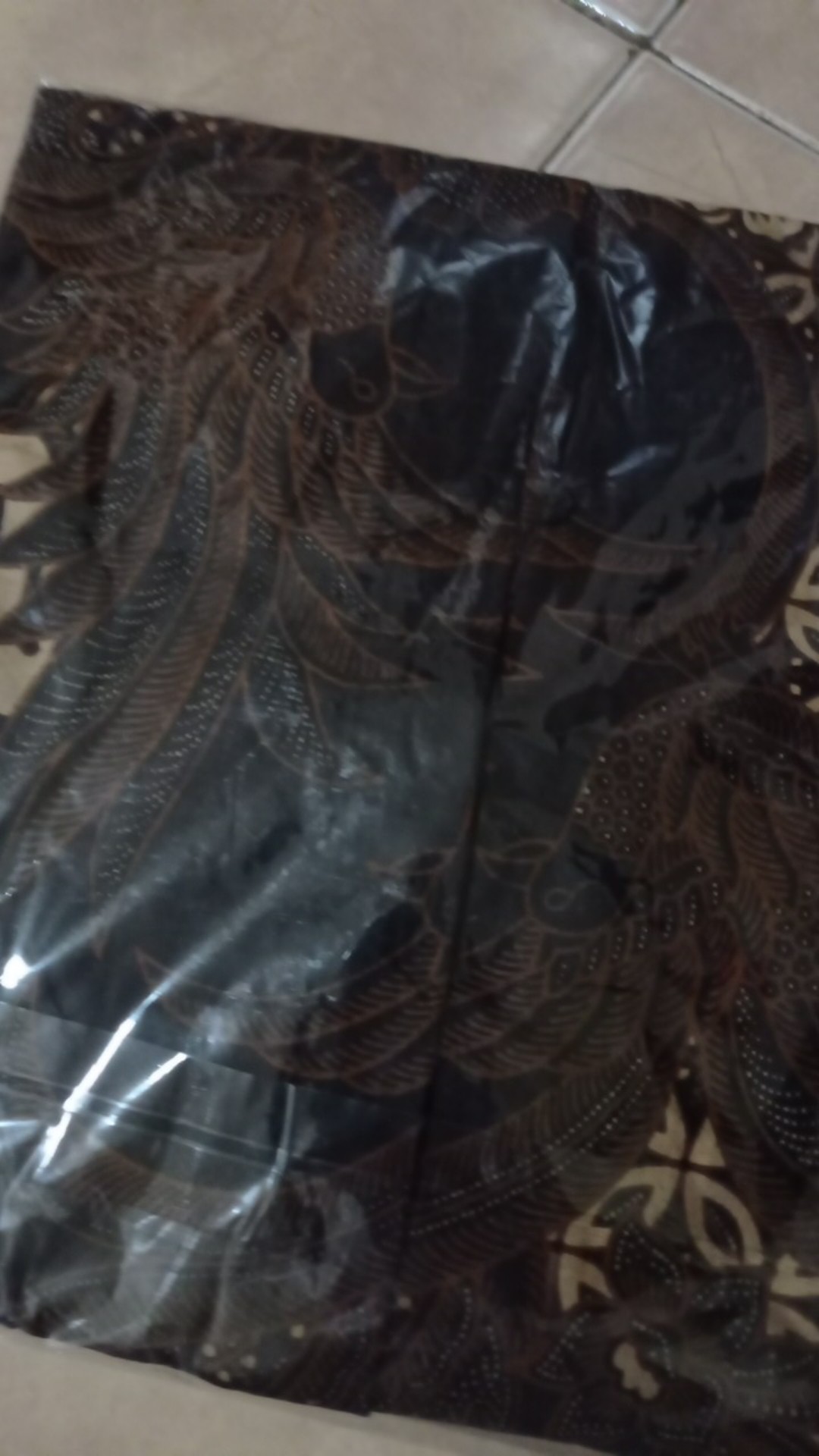 Kemeja Batik Pria Lengan Panjang Size M L Xl Xxl  Bswart Batik Hrb026 Kenongo Hem Panjang Pad