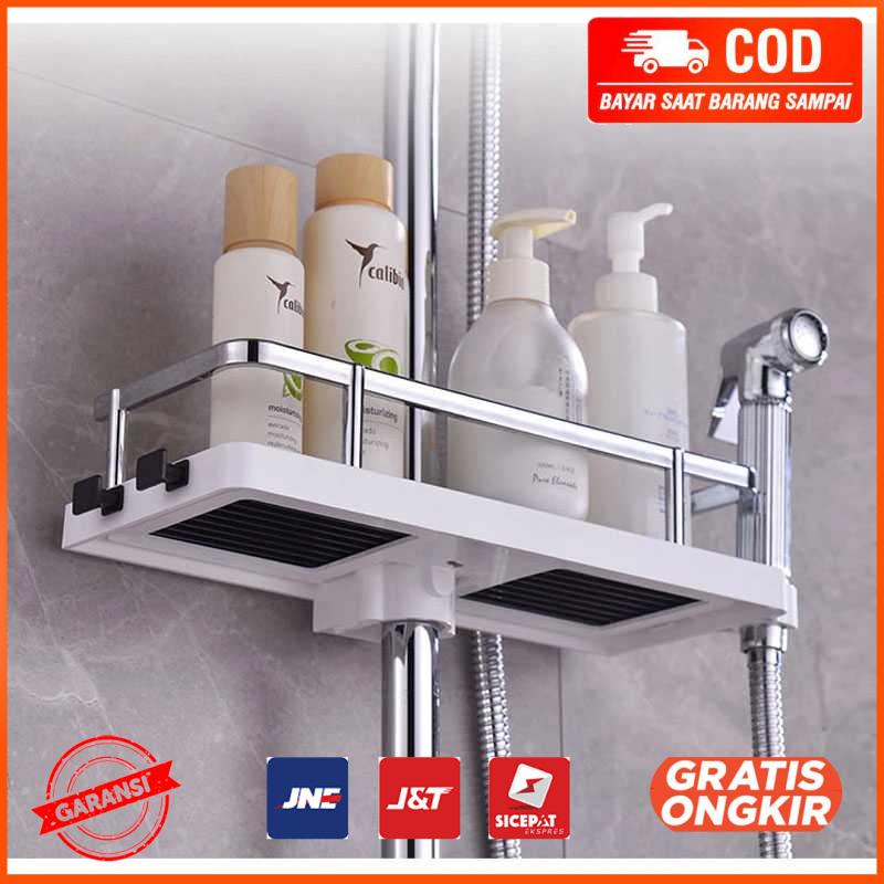 Rak Gantung Kamar Mandi Floating Organizer Storage Rack