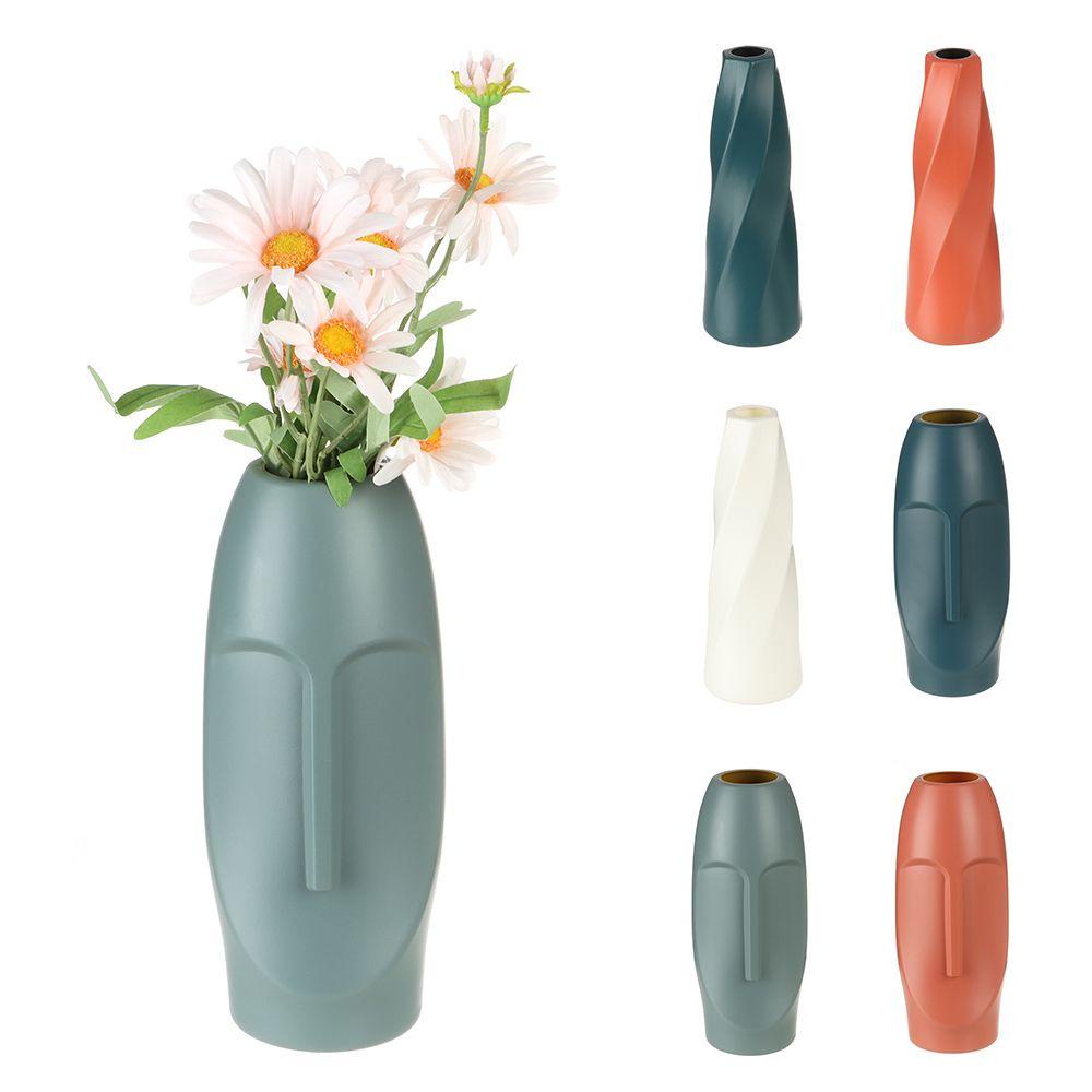 Popular Simplicity Vas Bunga Minimalis Tidak Patah Keramik Imitasi Nordic Style Dekorasi Rumah