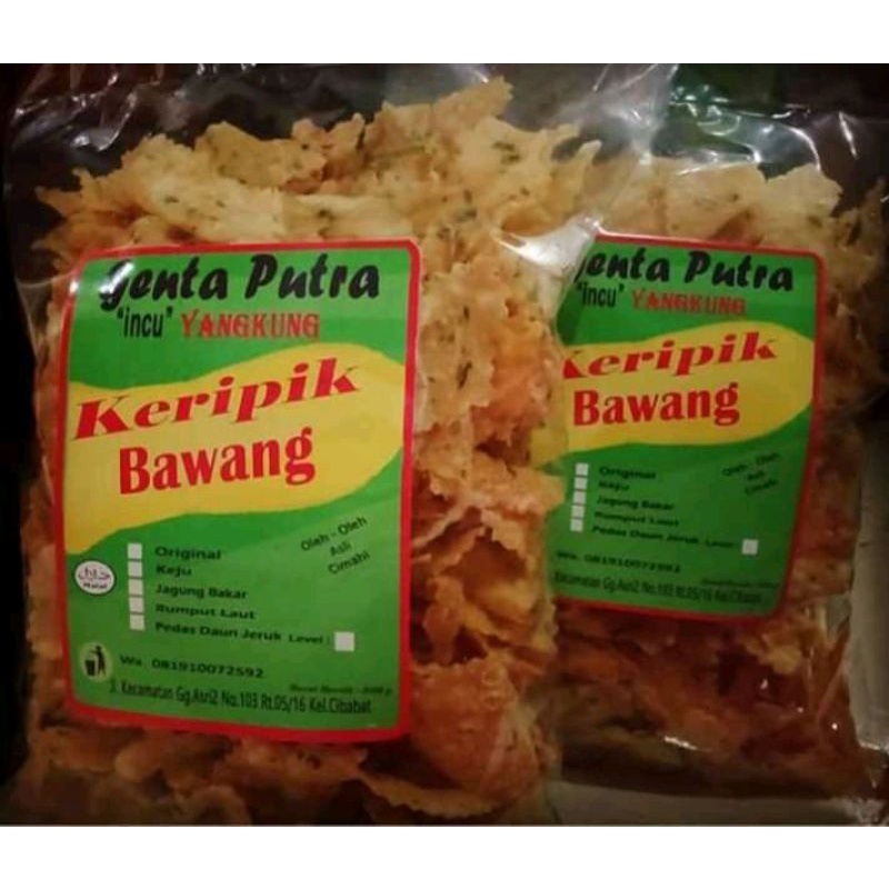 

Keripik Bawang Genta Putra ori 250g