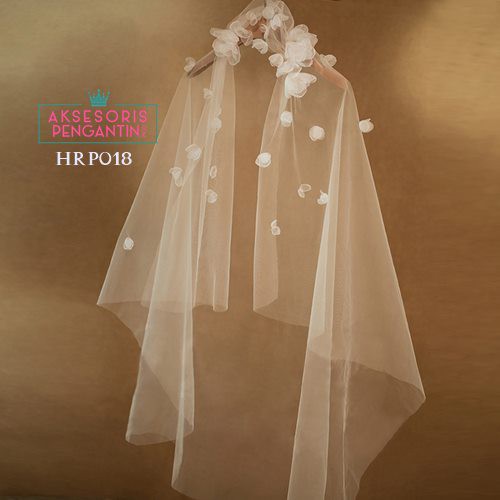 [STOCK TERBATAS] BRIDAL VEIL SLAYER WEDDING AKSESORIS PENGANTIN LACE HRP018