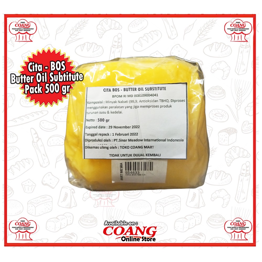 

CITA BOS REPACK 500 GR - BUTTER OIL SUBTITUTE