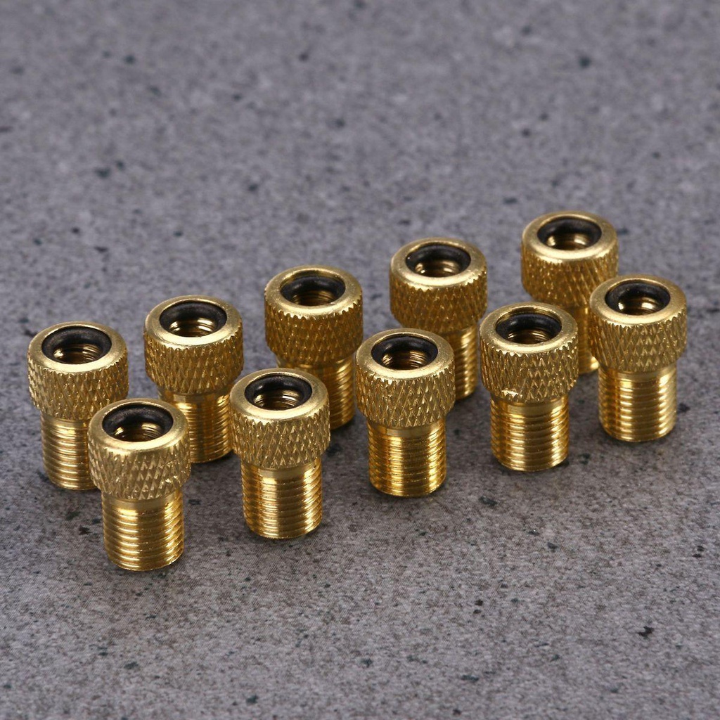 R-FLOWER 20pc Adaptor Katup Konektor Luar Ruangan Alat Perbaikan Pompa Konverter Katup Sepeda