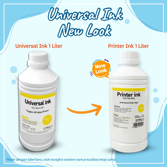 Tinta Epson 1 Liter Refill Dye Base Printer L120 L360 L565 L1110 L3110 L3150 L4150 L4160 L5190 L6170