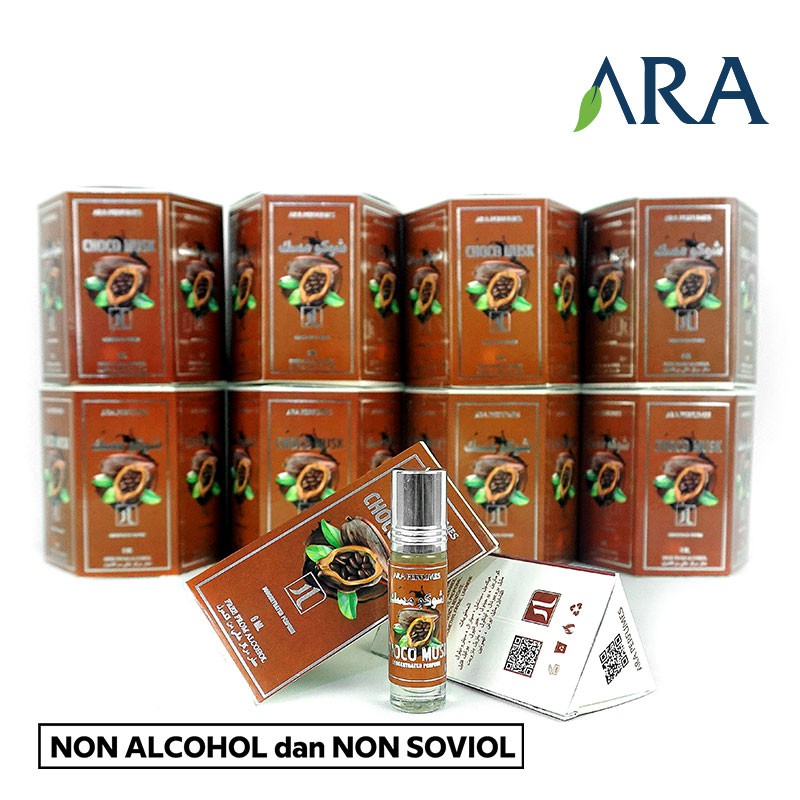 Parfum Choco Musk ARA PERFUMES 6ml Non Alkohol Original