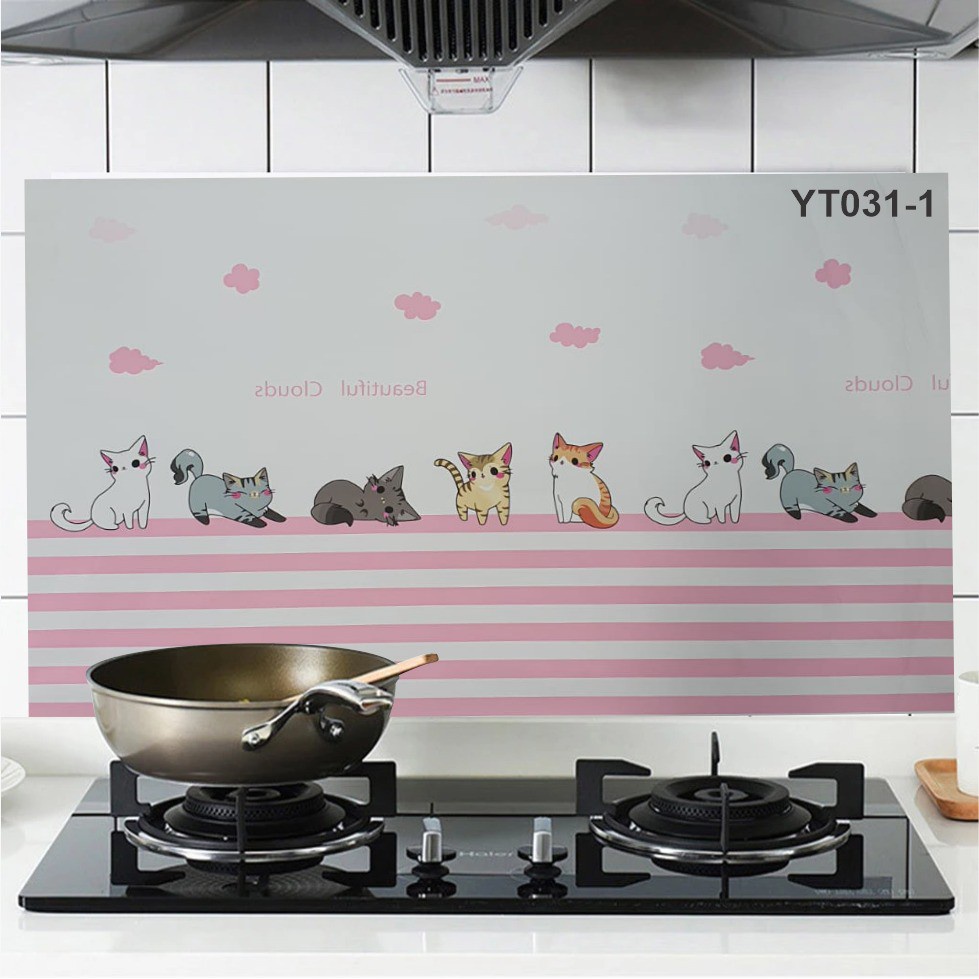 TERMURAH!!!NEW MOTIF CUTE WALLSTIKER DAPUR MURAH ANTI AIR / MINYAK 60 CM X 1Meter