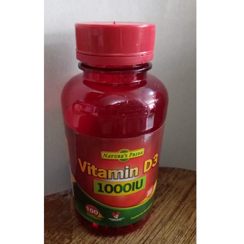 Natur's Pride vitamin D3 1000iu isi 100 softgel