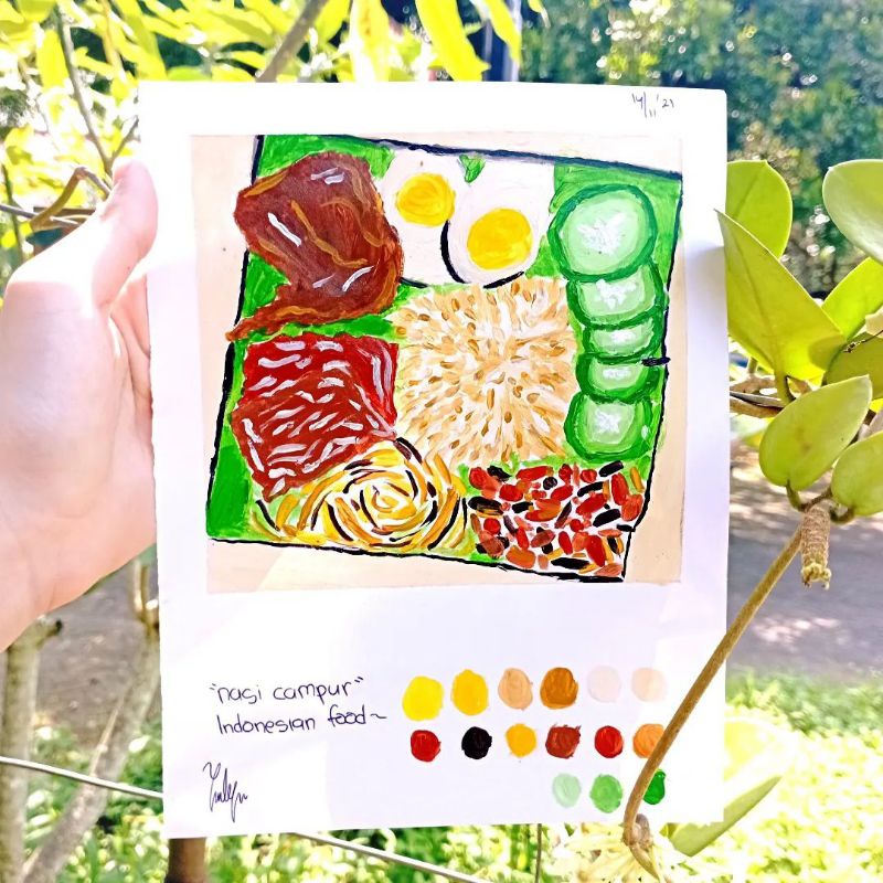 

Nasi Campur Painting