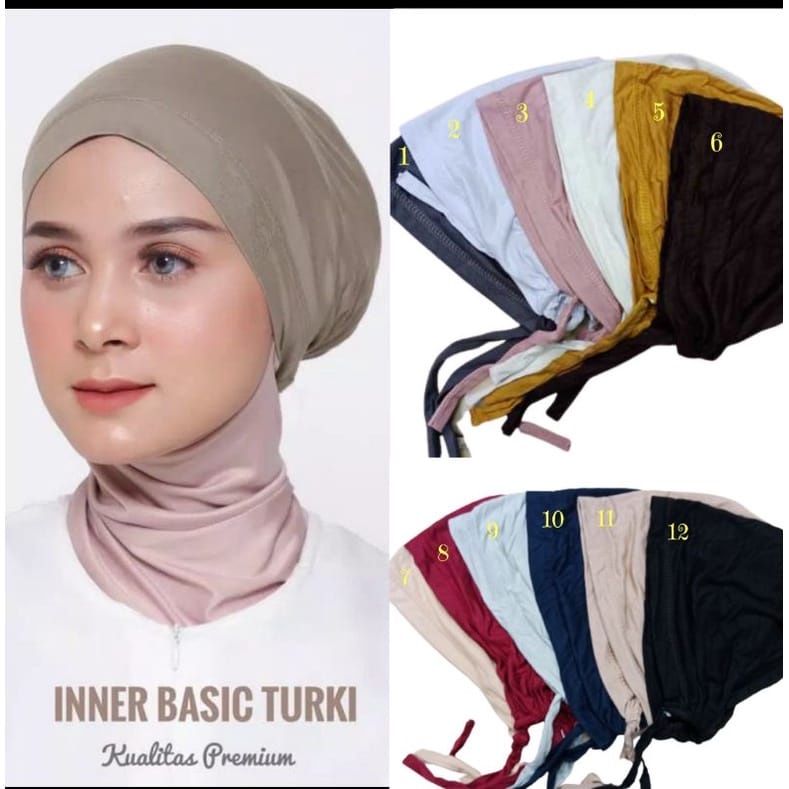 ciput turki tali ciput hijab import premium ciput daleman kerudung termurah Ciput bandana ciput rajut murah