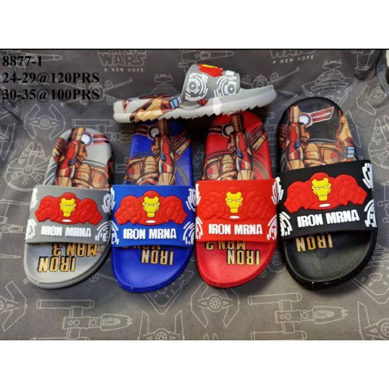 sandal anak cowok balance karakter iron man