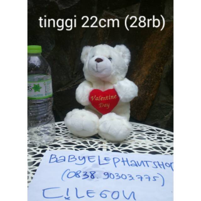 Boneka Preloved Beruang Valentine