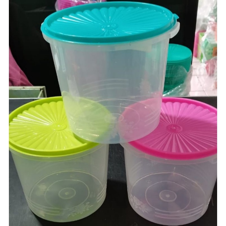 toples plastik/toples kerupuk 5 liter (per 3 pcs)