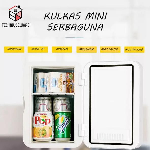Kulkas Mini Portable 6L Kulkas Skincare Kulkas Anak Kos Kulkas Elektri - 8L - Promo 