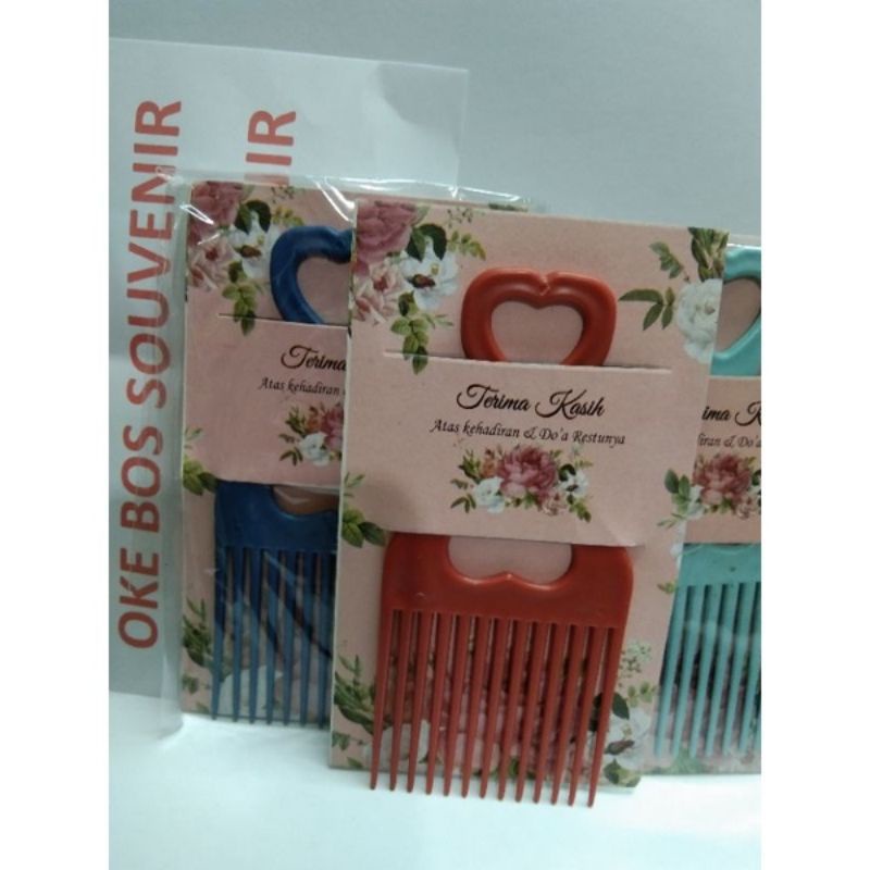 ✿ELYSABETHME✿ Sisir Garpu anti rambut kusut hair comb pelurus untuk anak dewasa