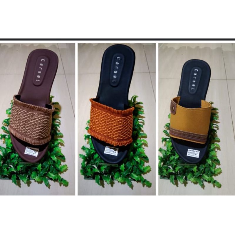 Carsel-Women's Sandal Rajut Art premium Lembut Model Terbaru