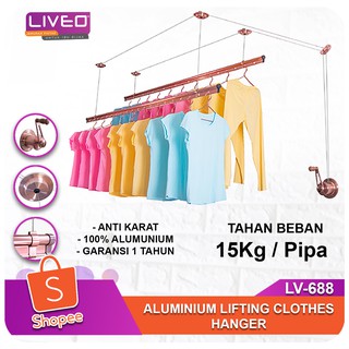 LIVEO Jemuran  Lifting Plafon  Engkolan LV688 Shopee Indonesia