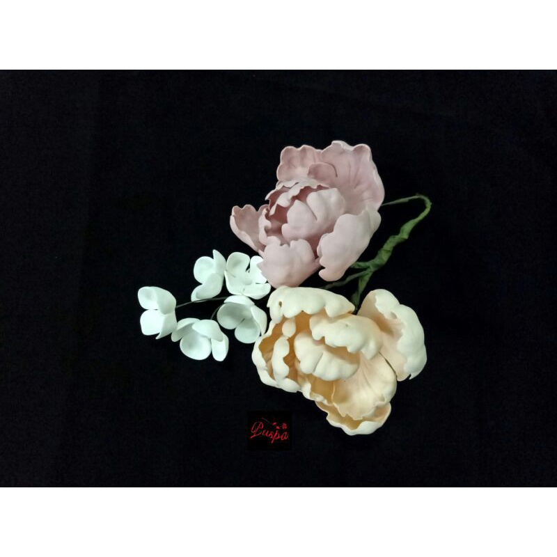 

(434/PPE9K) Gumpaste Flower Sugar Flower/Bunga Gumpaste Peoni