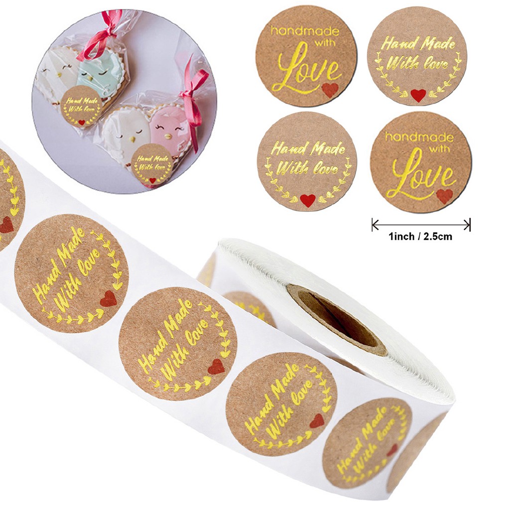 

Label Sticker HANDMADE kemasan makanan kue, kado dan hamper, souvenir