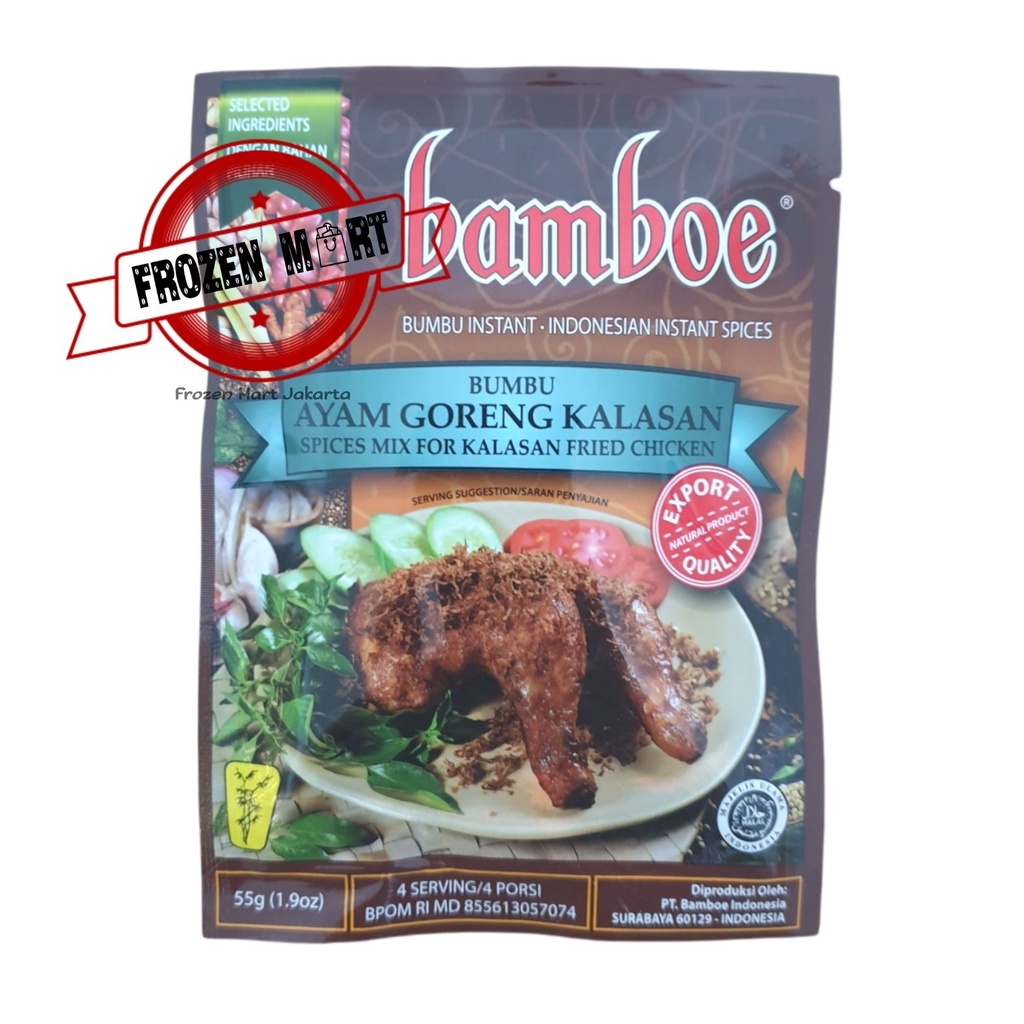 BAMBOE Bumbu Instant Ayam Goreng Kalasan / Kalasan Fried Chicken 55 Gr / Bamboe Ayam Kalasan