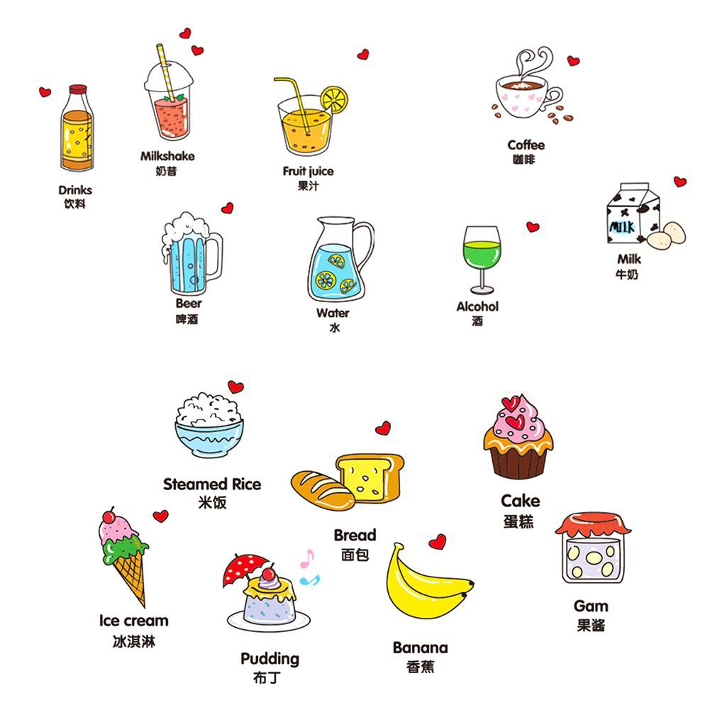 25 contoh gambar makanan kartun Gif