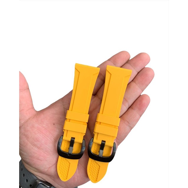 Strap Tali Jam Tangan Silicon Kuning Size 26MM