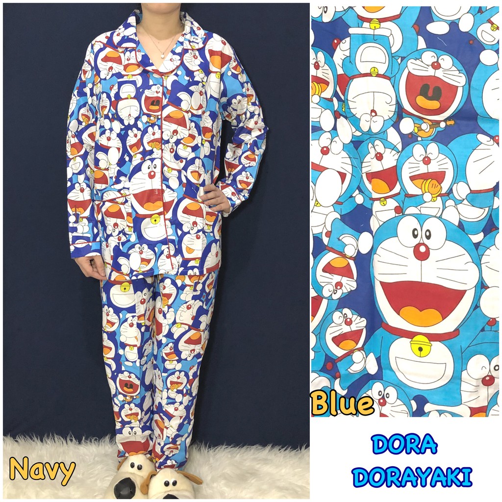 Piyama dewasa PP XL celana panjang baju panjng,motif WHITE CAT/MARIE/TEDDY/PANDA/TSUM TSUM/SPONGEBOB