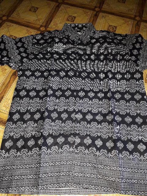 Pabrik Batik Hrb026 Kenongo Kemeja Batik Pria Tosca Pendek Pekalongan Padi M L Xl Sogan Tulis Halus