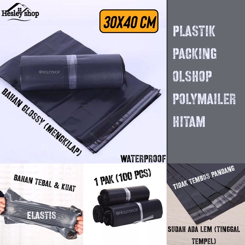 

Plastik Polymailer Packing Online shop 30x40 cm 1 pak (100pcs) Tebal & Kuat