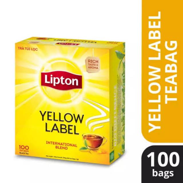 

Teh lipton yellow label isi 100 teh kantong