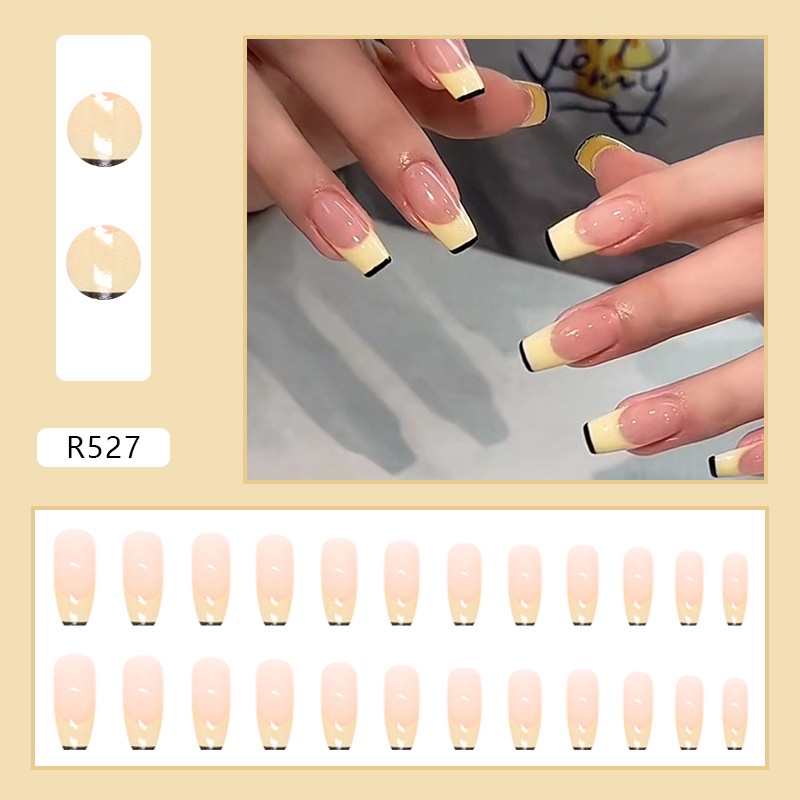 R521-r540 24pcs / Kotak Kuku Palsu Full Cover Untuk Nail Art