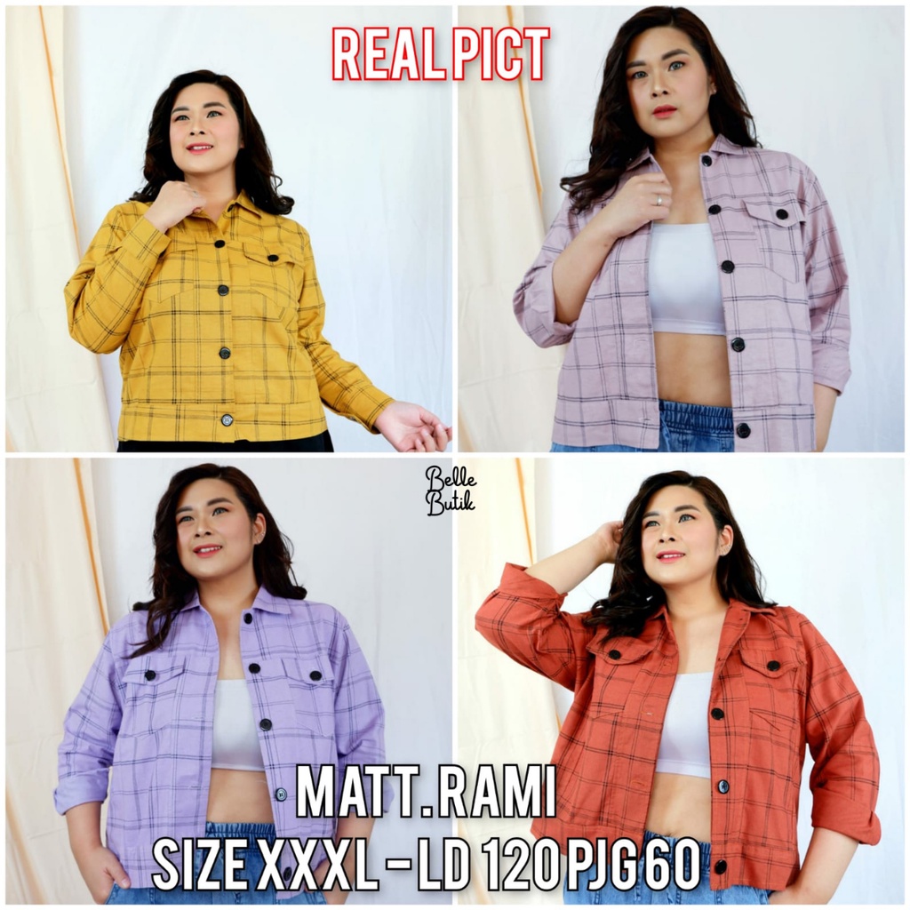 READY ATASAN OUTER WANITA JUMBO XXXL BIG SIZE MOTIF KEKINIAN RAY857