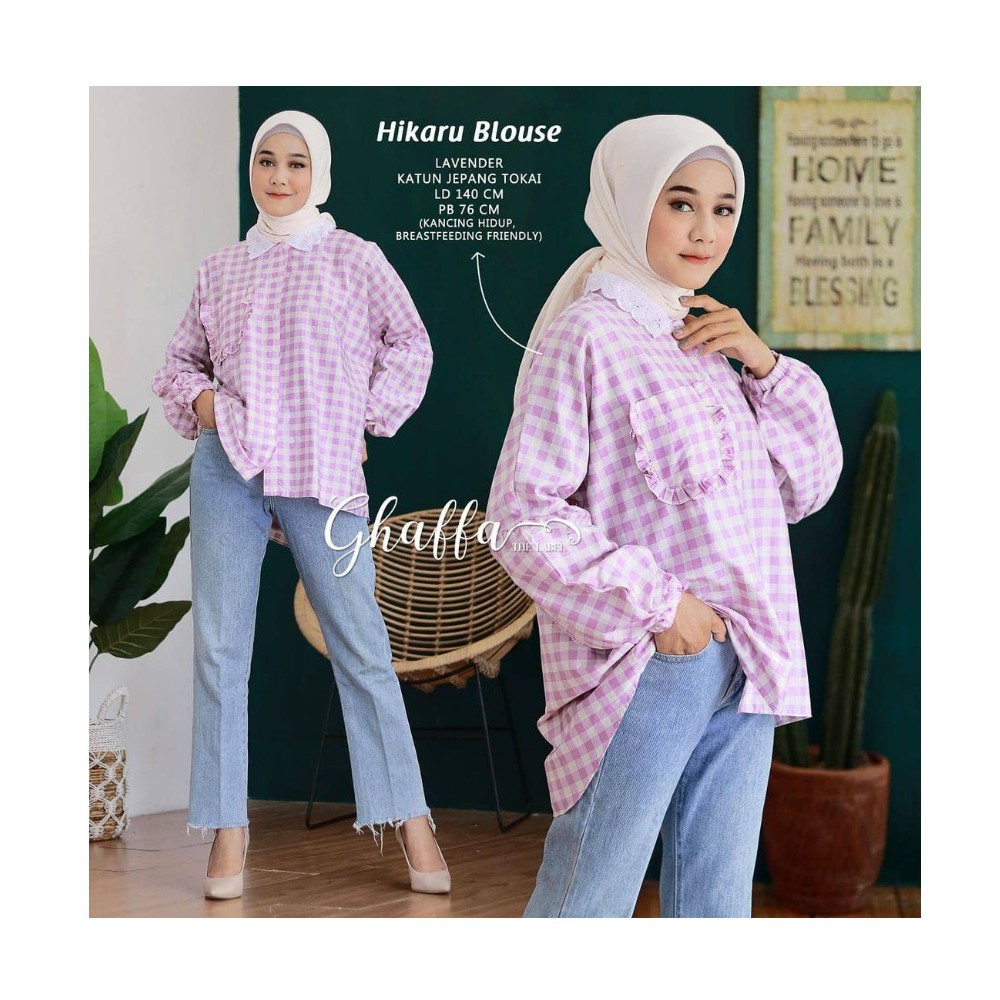 NAYLA KEMEJA - OVERSIZE - JUMBO FIT TO XXL  NAYLA - BISA COD