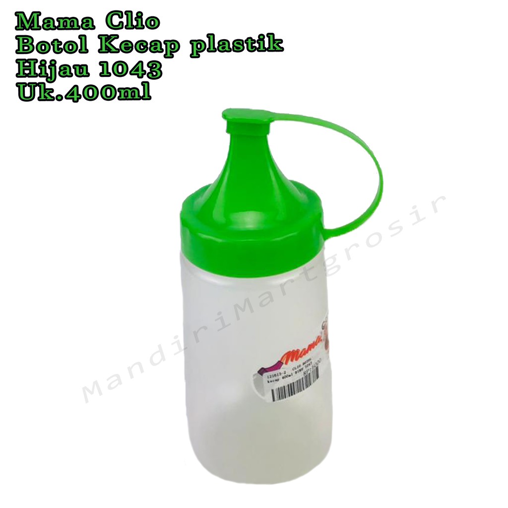 Botol Kecap plastik *Mama Clio * Hijau 1043 * 400ml