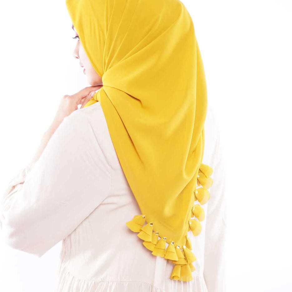 ♪ Bugis Hijab - Ceruty Babydoll Terompet - Hijab Segi Empat ⅎ