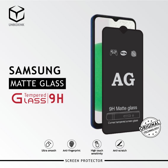 Samsung A03 A03s A03Core A01 A01s A02s Samsung M01 Tempered Glass Full Anti Glare / Matte Glass