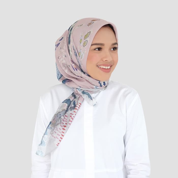 Promo Le costa Voal Cotton Scarf Square in dusty   Buttonscarves Limited