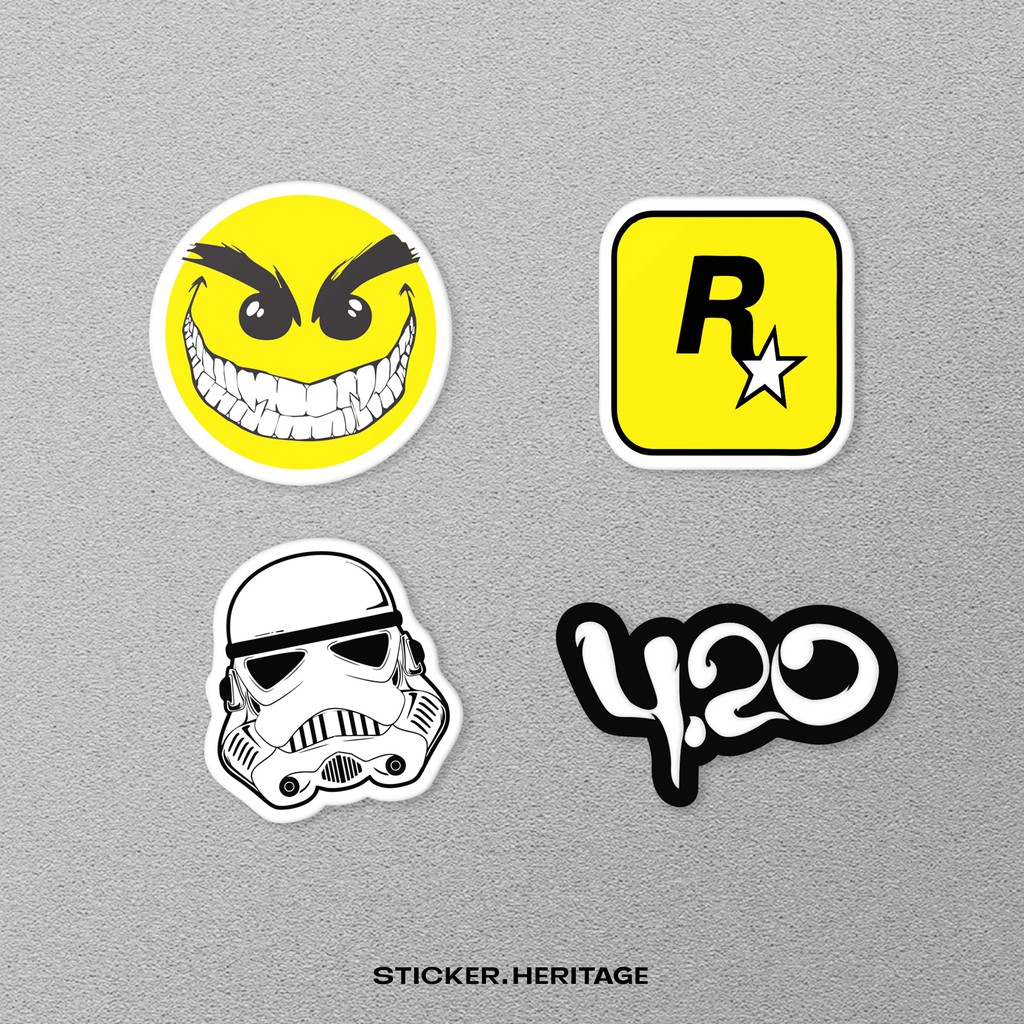 STIKER PACK LOGO BRAND LOGO SUPREME, NASA, GRAFITI DIT UNTUK LAPTOP IPAD HP MOTOR