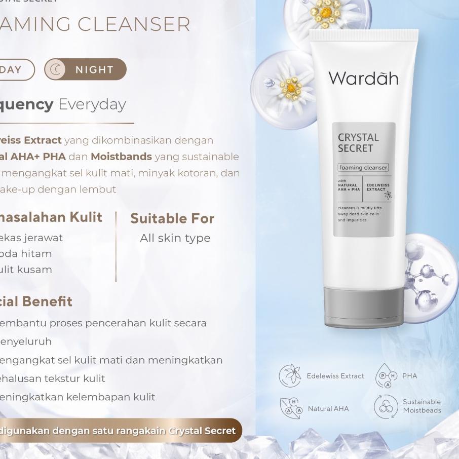 Terbaru Wardah White Secret Facial Wash with Natural AHA Sabun Cuci Muka <