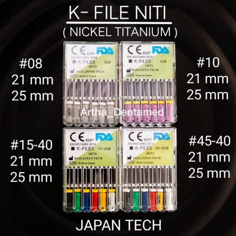 NITI KFILE K-FILE NICKEL TITANIUM ENDO FILE