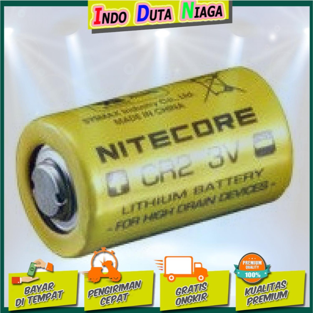 IDN TOOLS - NITECORE CR2 Non-Rechargeable Lithium Battery 3V 1 PCS