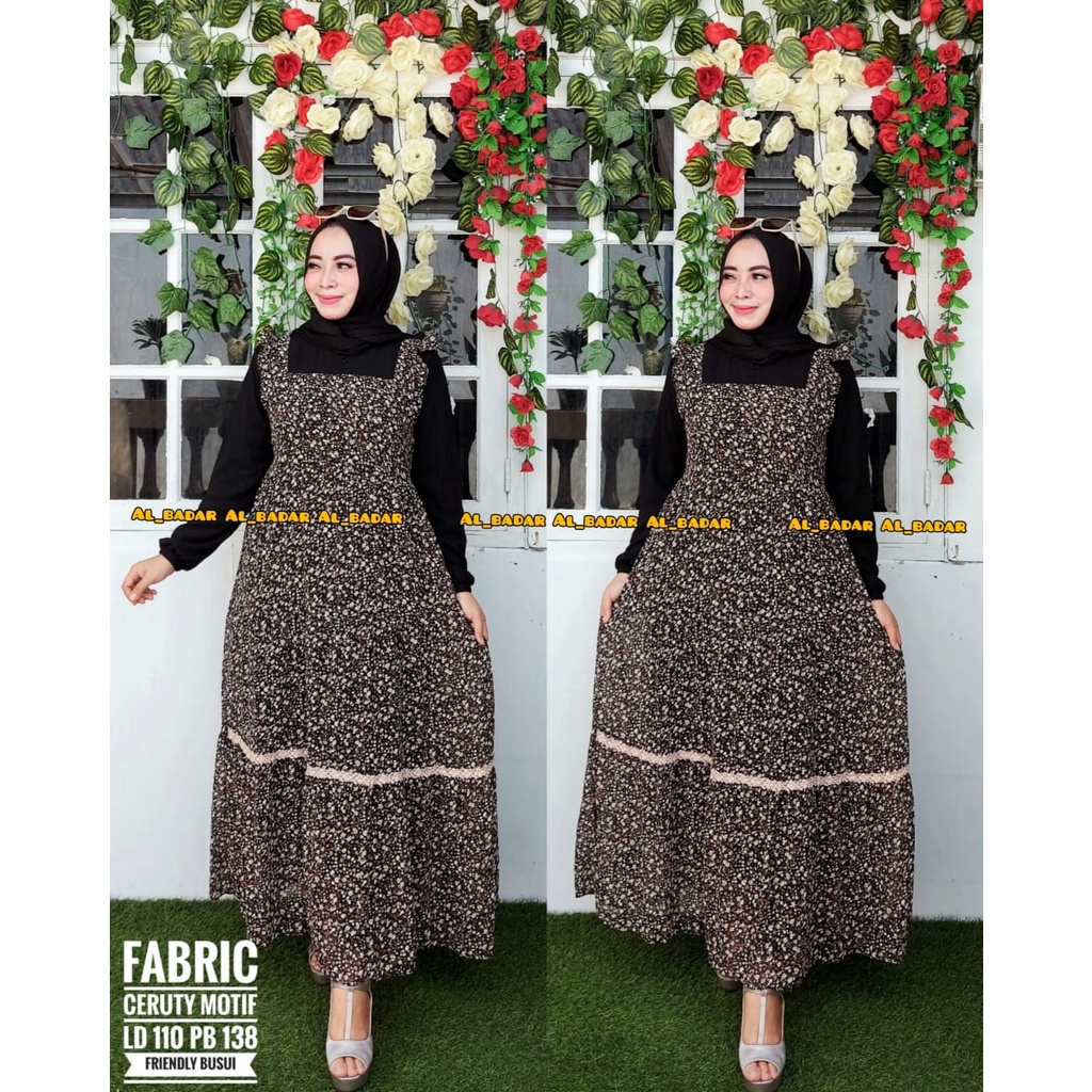 [ BISA COD ] GAMIS CERUTY BABYDOLL MOTIF MIX RENDA ,DRESS CERUTY BABYDOLL MODEL TERBARU,GAMIS BUSUI MIX RENDA TERLARIS