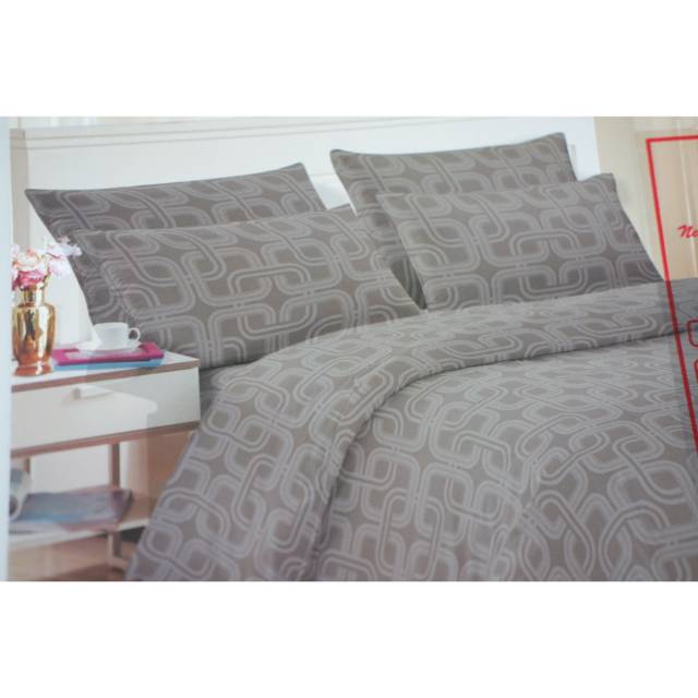  SPREI  KATUN JEPANG PREMIUM GREY MOTIF  Shopee Indonesia