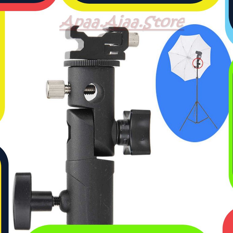 Bayar Ditempat TaffSTUDIO Hot Shoe Lampu Flash Kamera Tripod Light Stand - QM3625