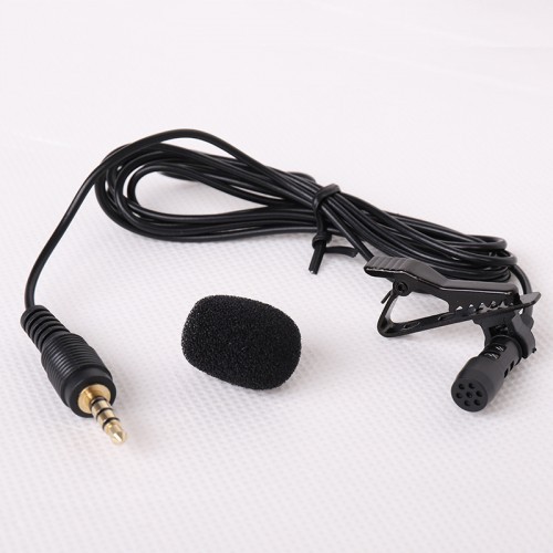 MIC-008 Klip Mini-On Lapel Lavalier MicroPhone Kondensor dengan 3.5 Mm Hp Iphone iPad Andro