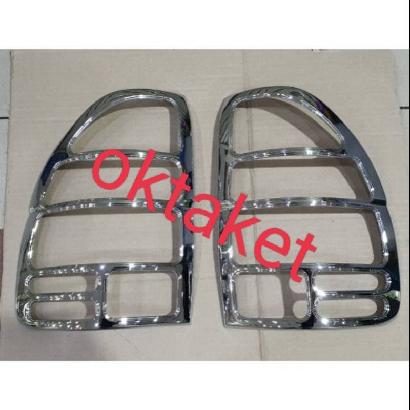 garnish lampu belakang ISUZU PHANTER NEW chrome