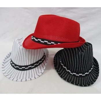 Topi Fedora Panama Garis/Topi Floppy Pantai Hat Anak/Topi Summer***TOP